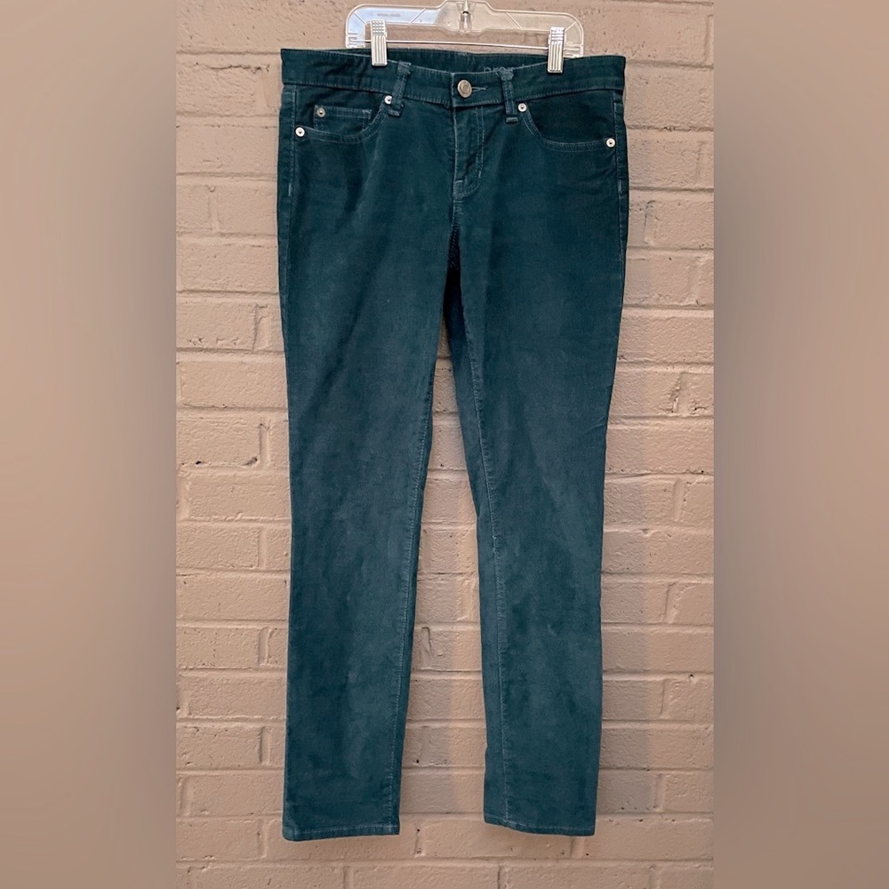 GAP Teal skinny corduroys 4